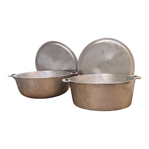 Casserole hollandaise jamaïcaine de 30 cm (12 po.), marmite hollandaise originale, batterie de cuisine en fonte d'aluminium