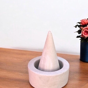 Concrete Essential Oil Diffuser Aeromatherapy Home Decor Cone With Holder