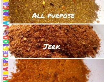 Jamaican seasoning for meat and vegetables. All-purpose, jerk, chicken