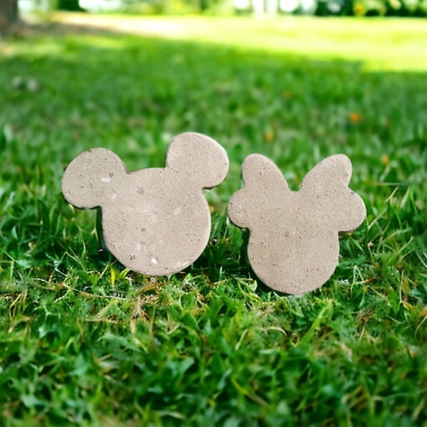 2 pieces Mickey ,  Minnie , dinosaur , unicorn , Star garden stones   Stones