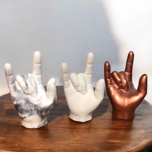 I Love You ASL Sign Language Hand statue  Handmade , Hand Gesture Statue