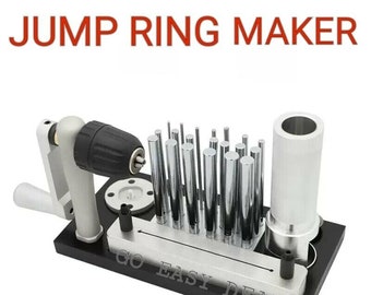 Jump Ring Maker With Cutter And 20 Mandrels Sizes For Gold & Silver Jewelry Tool
