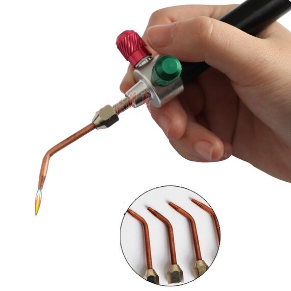 Welder Gas Oxygen Butane Welding Torch Gun Cutting Kit With 5