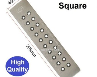 Wolframcarbid-Drawplate-Draht, quadratische Form, mehrere Größen, Zugstange, Schmuckwerkzeug