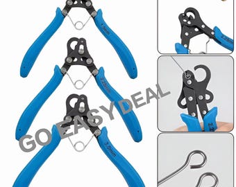 Alicates para alambre de joyería de 1,5/2,25/3 mm para enrollar, doblar y redondear pendientes y anillos.