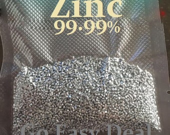 1KG High Purity 99.99% Zinc Zn pure Metal grain Granular ingot Lumps particle