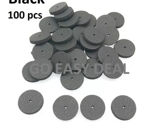 100 Pz/scatola Materiali Per Laboratorio Dentale Gomma Lucidatura Granello Verde/Marrone/Nero/Grigio - Foto 3