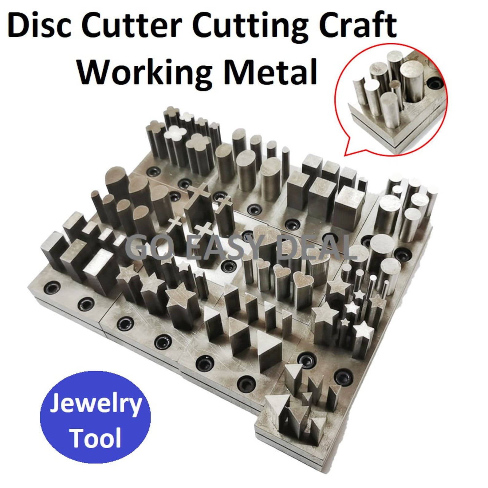 Disc Cutter Punch Cutting Craft Working Metal Jewelry Tool Etsy
