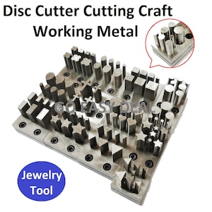 Disc Cutter Punch Cutting Craft Working Metal Jewelry Tool - Heart - Square - Triangular - Oval - Stars - Rectangle - Drop - Round