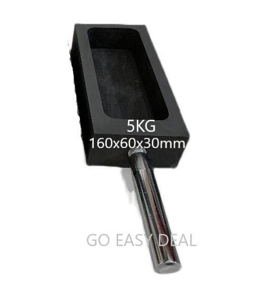 4 Pezzi 1 KG Lingotto Di Grafite Stampo Fusione Lingotto Crogiolo