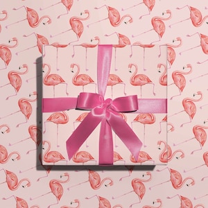 Flamboyant Flamingos, wrapping paper