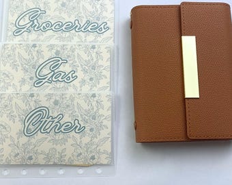 A7 Wallet with 4 Sleeves & Custom Inserts | Cash Budgeting | Money Binder