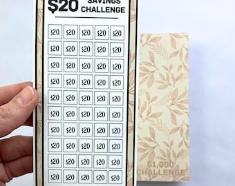 20 Dollar Savings Binder Vintage Linen Design | A6 Disc Binder | Cash Budgeting | Money Binder