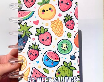 Summer v.2 | 52 Week Savings Challenge Binder | A6 Disc Binder | Cash Budgeting | Money Binder