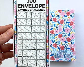 100 Envelope Savings Binder Be Happy Design | A6 Disc Binder | Cash Budgeting | Money Binder