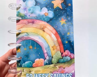 Kids / Baby | 52 Week Savings Challenge Binder | A6 Disc Binder | Cash Budgeting | Money Binder