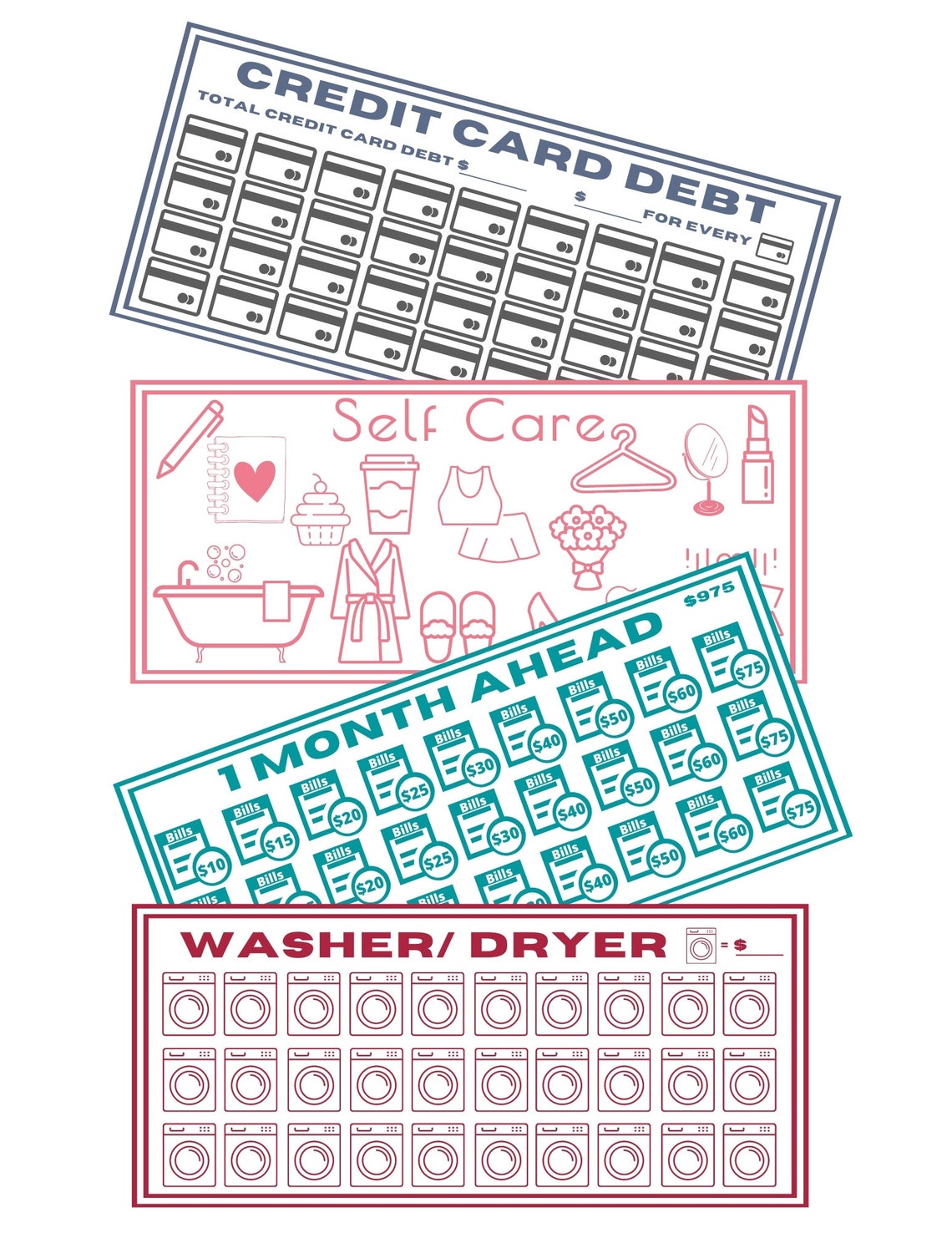 24 Savings Challenges for A6 Cash Envelopes Printable Fits | Etsy