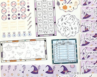 October Budget 20 Dollar Bundle Spooky Cute | Savings Challenges & Cash Stuffing Supplies
