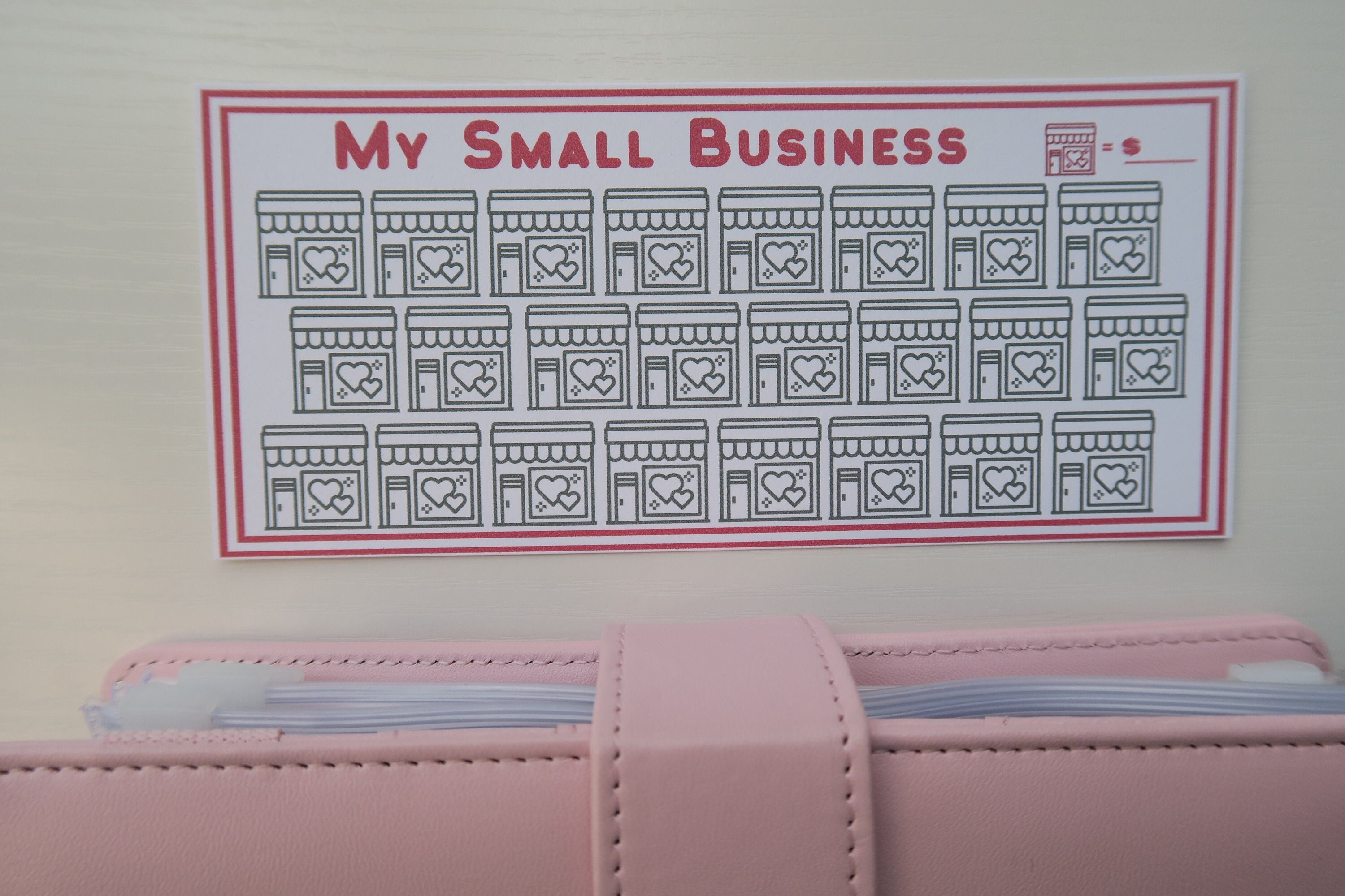 My Small Business Savings Challenge for A6 Cash Envelopes 