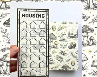 One Month Ahead Binder | Woodland Design | Month Ahead Bills Savings Binder | PDF PNG and STUDIO3 Files | Digital Download
