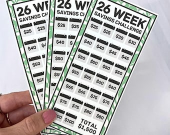 26 Week Savings Challenge | 1,500 Dollar Savings | Garden Green Design | Money Savings Challenge