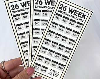 26 Week Savings Challenge | 1,500 Dollar Savings | Desert Petal Design | Money Savings Challenge