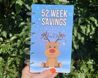 52 Week Savings Challenge Binder | Holiday Design | Cash Budgeting | Money Binder