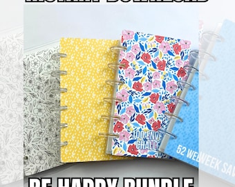 Be Happy Collection Bundle | PDF PNG .STUDIO3 Files | A6 Disc Binder | Cash Budgeting | Money Binder | Digital Download
