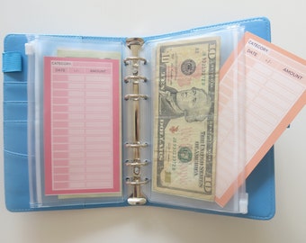 Color Block Printable Spending Trackers for A6 Cash Envelopes | Budget Binder | Cash Spending