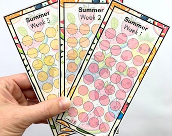 Summer Line Savings Challenge Cards | 12 A6 Size Savings Challenge Cards