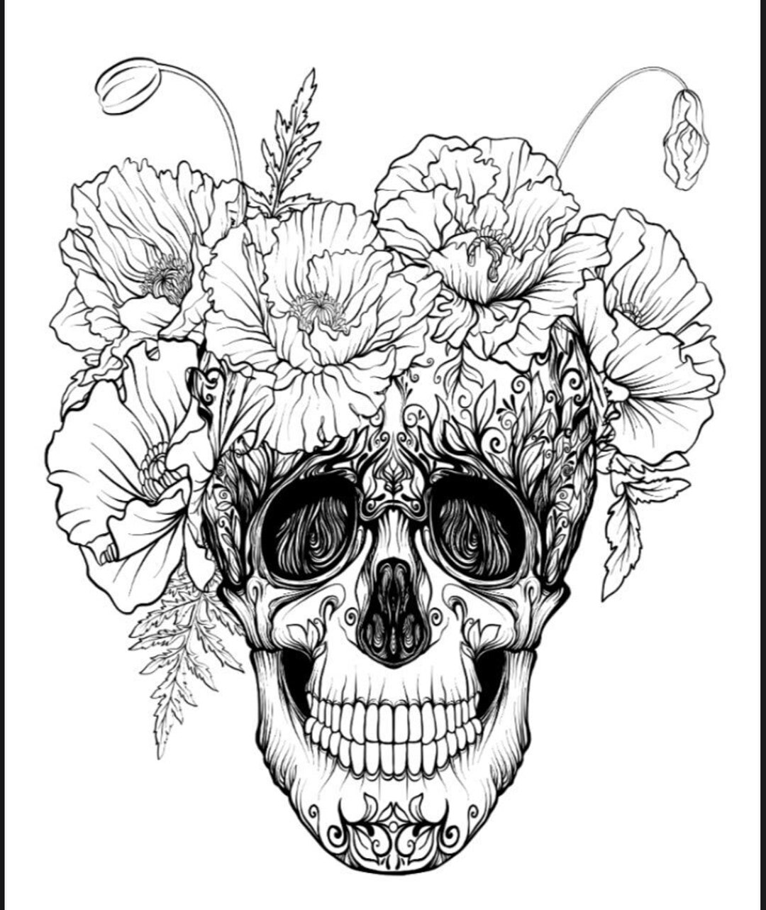 50 Printable Colouring Pages Mandala Candy Skulls Dia De Los Muertos ...