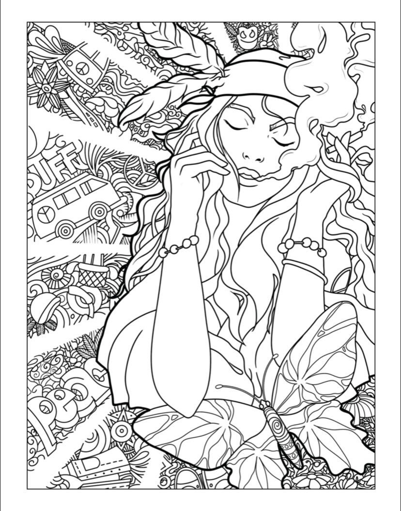 30 Printable Colouring Pages Psychedelic - Il Fullxfull.3330866267 St8d 