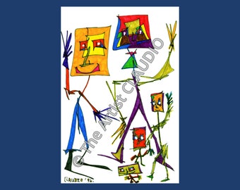 Stick Figure Dancers