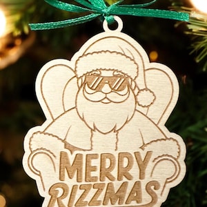 Merry Rizzmas Christmas ornament, Rizzmas ornament, Christmas ornament for teenagers, Sigmas, Rizz, Skibidi, Toilet