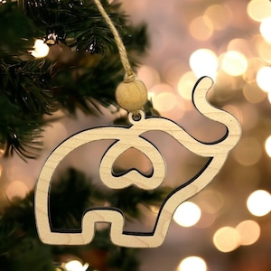 Sisterhood ornament, elephant ornament, sisterhood elephant, friendship ornaments for women, Christmas elephant, Christmas gift for her