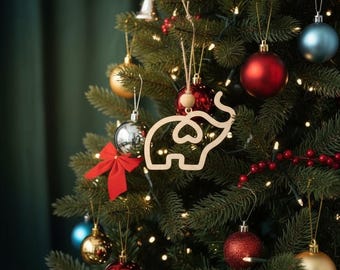 Sisterhood ornament, elephant ornament, sisterhood elephant, friendship ornaments for women, Christmas elephant, Christmas gift for her