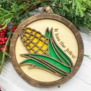 Corn ornament, Corn Kid, Cornkid Tiktok, Funny 2022 Ornament, Funny 2022 Christmas Ornament, Christmas Ornament, Midwest is Best, Nebraska