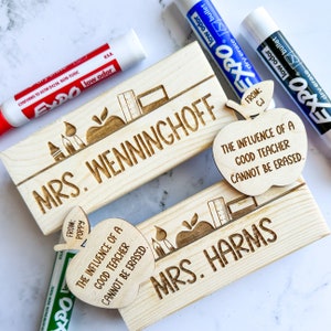 Teacher appreciation gift, dry eraser personalized, personalized gift for teacher, end of year teacher gift, custom gift for teacher