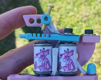 Handmade Pink Panter Double Coils Tattoo Machine Fast and Delicate Liner