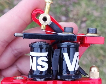 Handmade Double Coils Red Frame Tattoo Machine Fast and Delicate VANS Liner