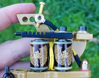 Handmade Double Coils Gold Frame Tattoo Machine Fast and Solid Wu Tang Liner