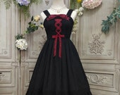 Black Lolita Dress, Fairy Dress, Black Dress, Princess Dress, Lolitafashion, Lace Lolita Dress, Kawaii Lolita Dress, Black Prom Dress