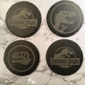 Dinosaur Slate Coasters