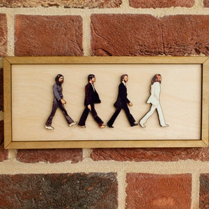 Christmas Card merry Christmas the Beatles Inspired Greeting Card Abbey  Road Artwork Album Art Record Cover 