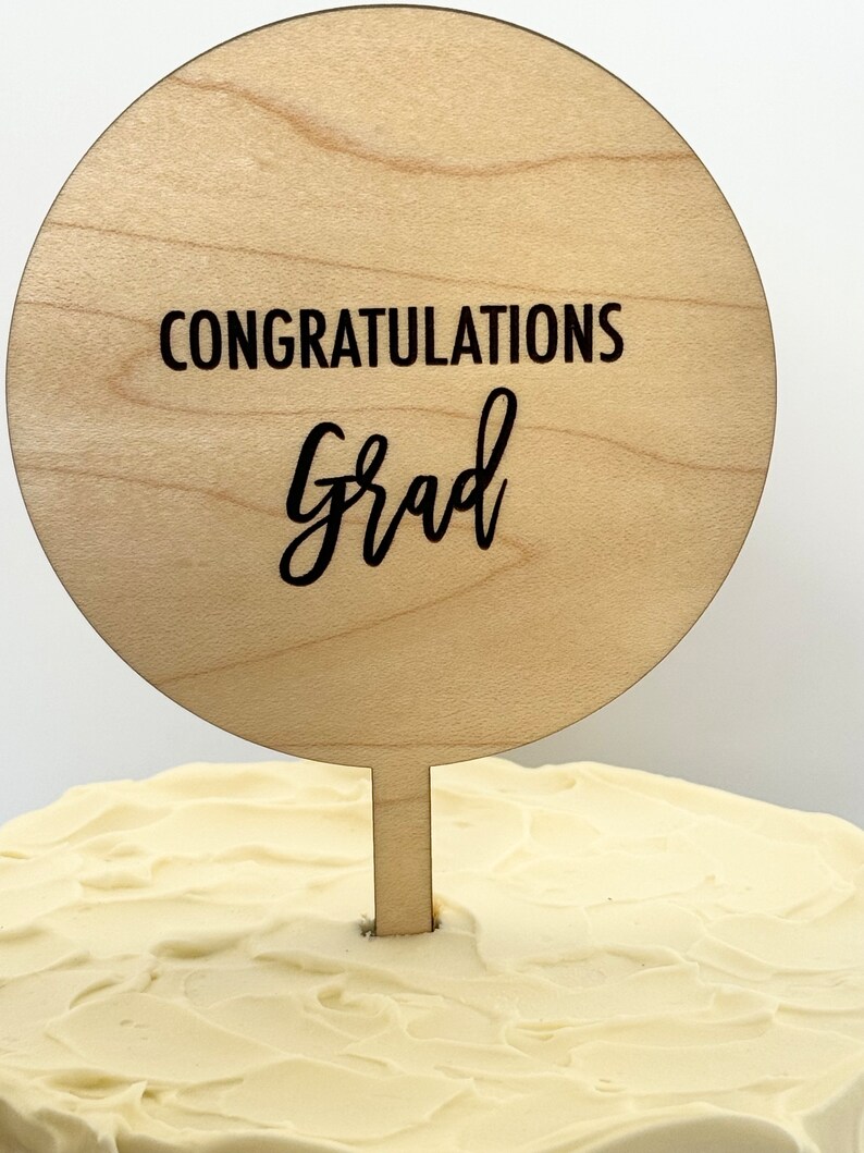Personalized Conversation Cake Toppers: Laser Engraved Custom Message ...