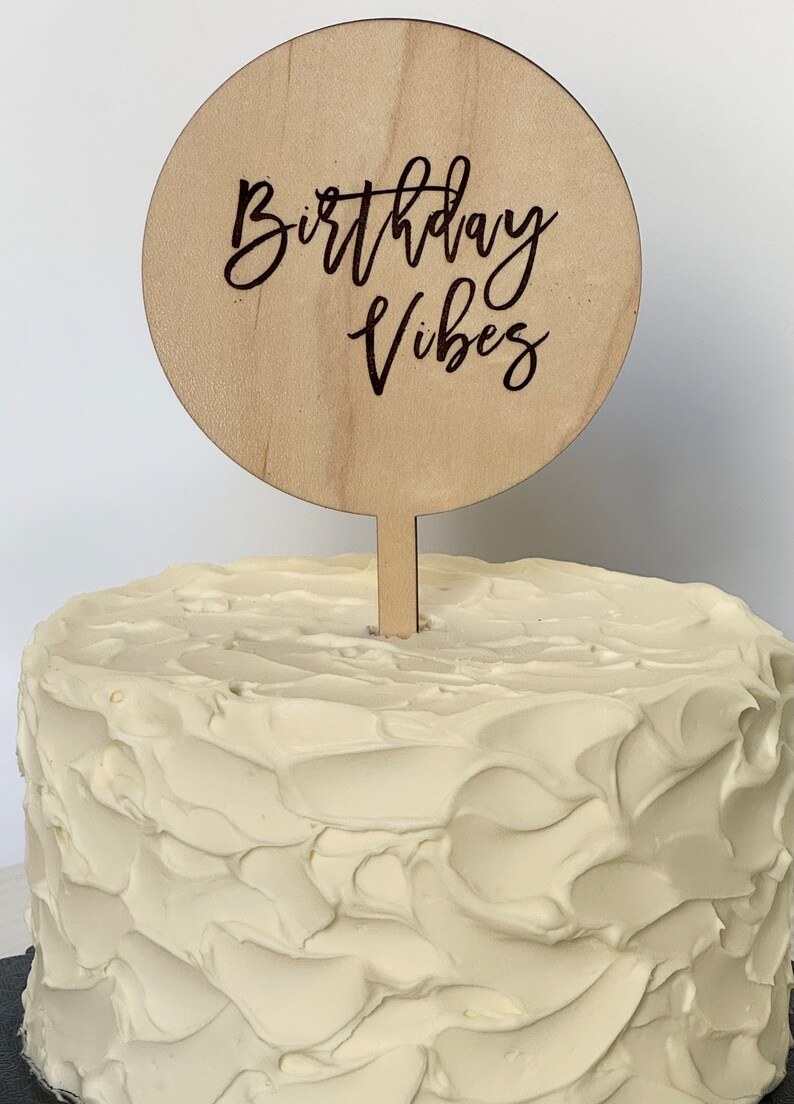 Personalized Conversation Cake Toppers: Laser Engraved Custom Message ...