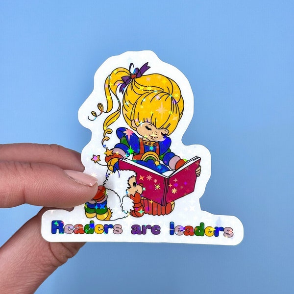 Holographic Rainbow Brite / Water Resistant Sticker for Water Bottle, Hydro Flask, Yeti, Laptop, Notebook, Planner, Journal, Etc.