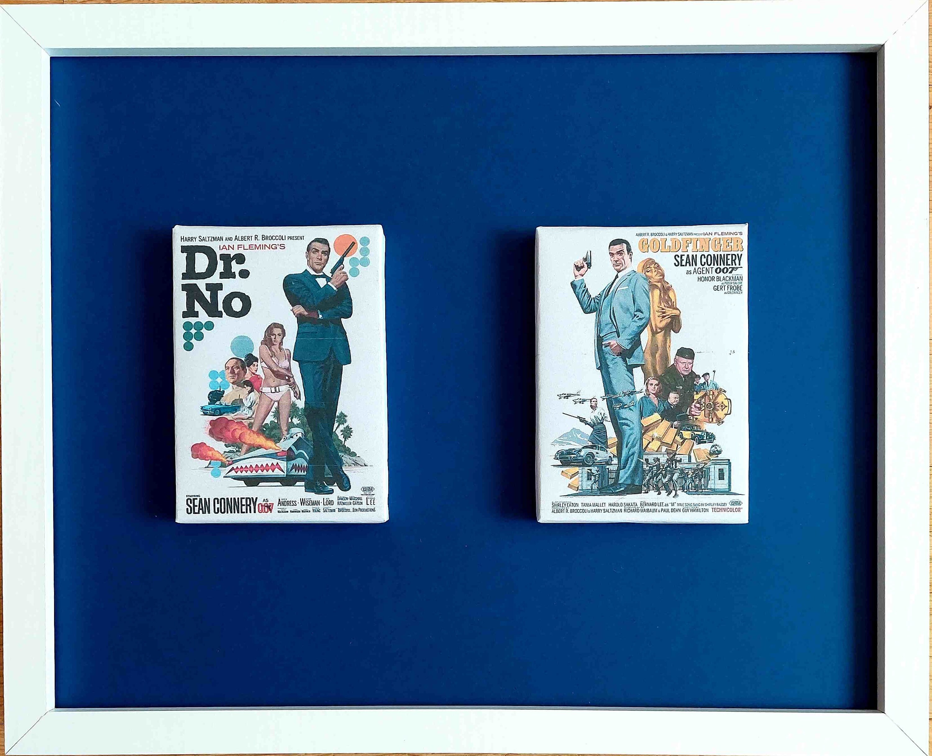 James Bond 007 Goldfinger Docteur No Sean Connery Affiche Film Cadre Déco