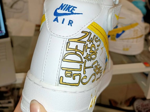Golden state warriors hot sale air force 1