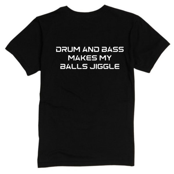 drum and bass makes my balls jiggle crop tee/t-shirt